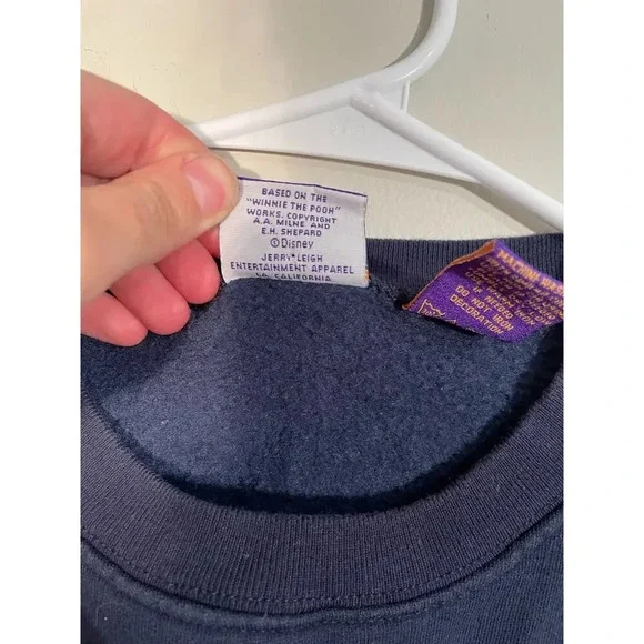 Vintage 90s Pooh 100 Acres Collection Tigger Striped Crewneck Sweatshirt - Picture 8 of 9